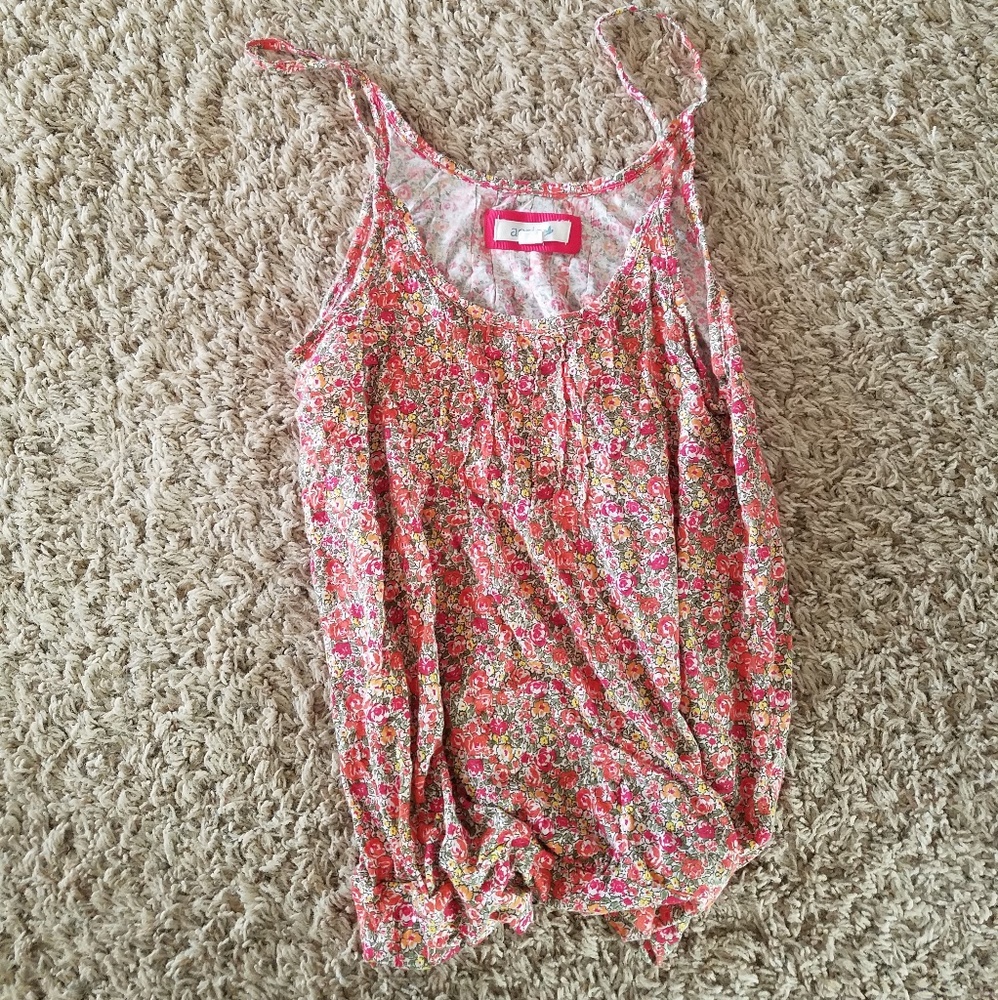 Flowy floral tank